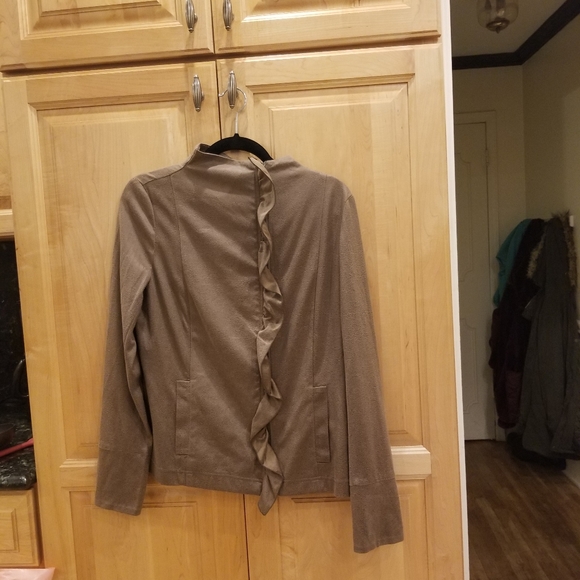 209 WST 38 Ruffled Suede Leather Jacket M NWT - Picture 6 of 6